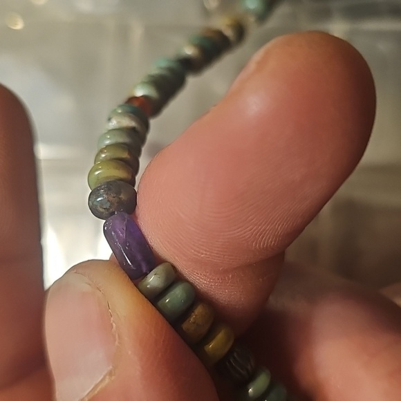 Carolyn Pollack Multicolor Turquoise Beaded Necklace 18inch/36inch end to end - Picture 13 of 17